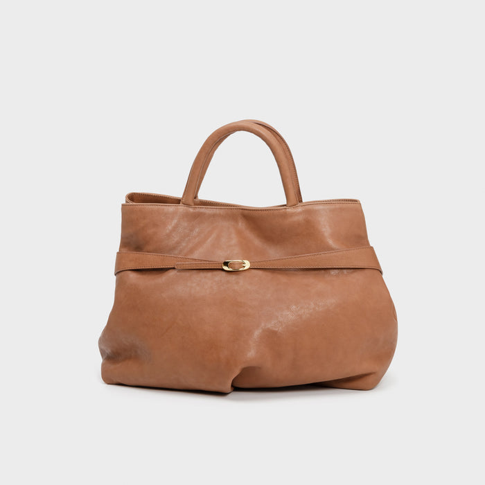 Del Carlo VIRNA - Cross-body Bag In Leather With Handle - Del Carlo