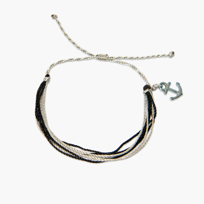 Del Sol Black Gray Anchor Eco Bracelet - Color-Changing Jewelry | Del Sol