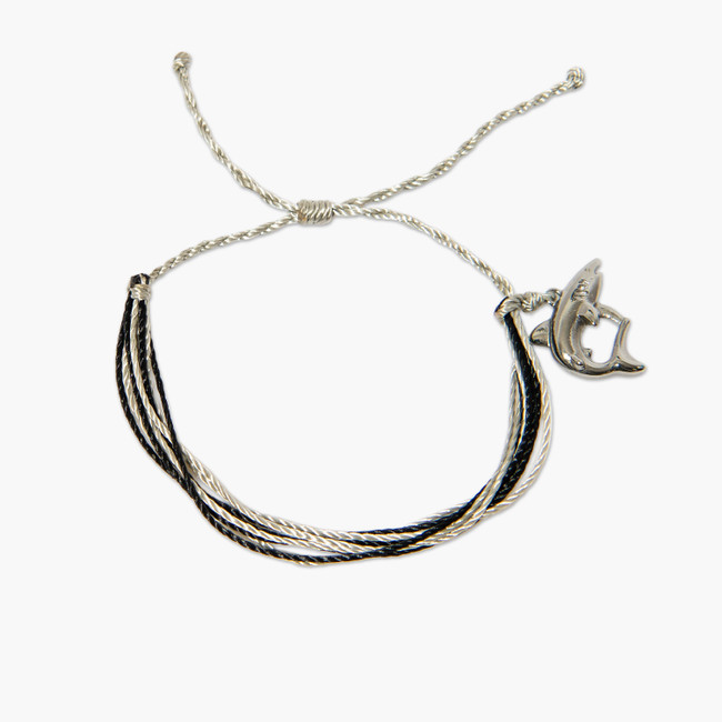 Del Sol Black Gray Shark Eco Bracelet - Color-Changing Jewelry | Del Sol