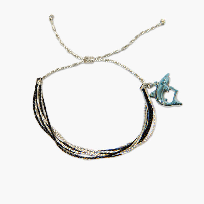 del sol Black Gray Shark Eco Bracelet - Color-Changing Jewelry | Del Sol