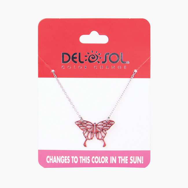 del sol Butterfly Bar Necklace - Color-Changing Jewelry | Del Sol