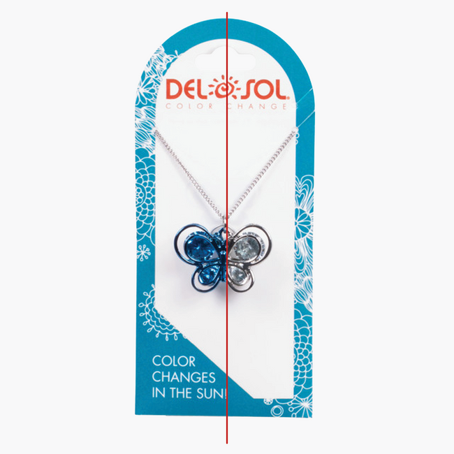 Del Sol Butterfly Necklace - Color-Changing Jewelry | Del Sol