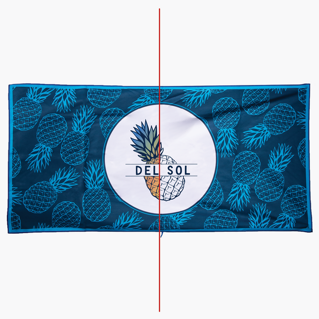 Del Sol Color-Changing Beach Towel - Pineapple Beach | Del Sol