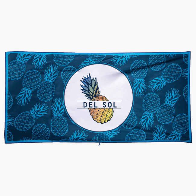 del sol Color-Changing Beach Towel - Pineapple Beach | Del Sol
