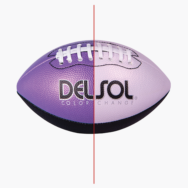 Del Sol Color-Changing Purple Mini Football | Del Sol