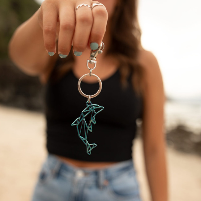 Del Sol Dolphin Key Chain - Color-Changing Key Chain | Del Sol