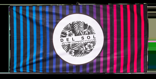 Del Sol Floral Circle- Color-Changing Beach Towel | Del Sol