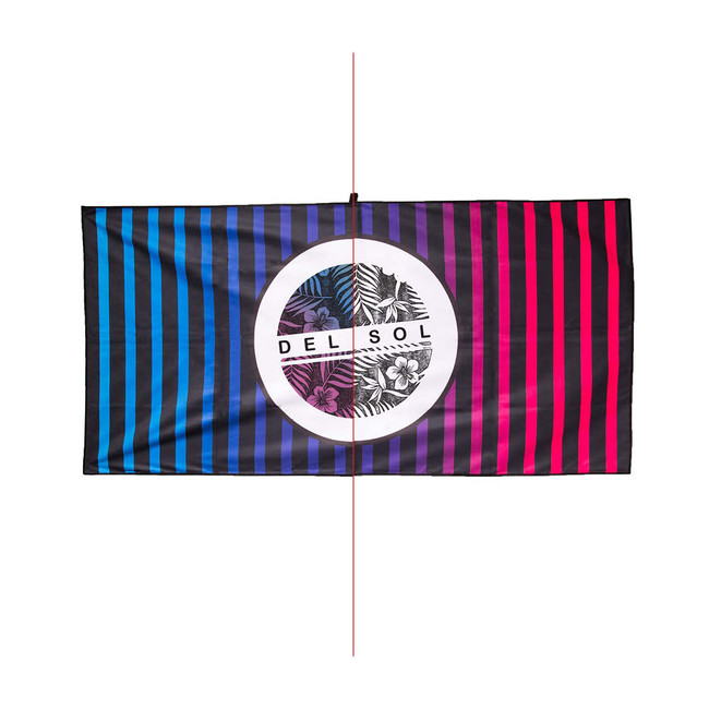 Del Sol Floral Circle- Color-Changing Beach Towel | Del Sol