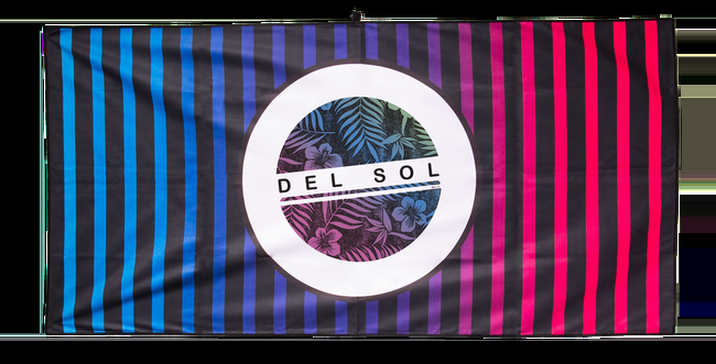 del sol Floral Circle- Color-Changing Beach Towel | Del Sol