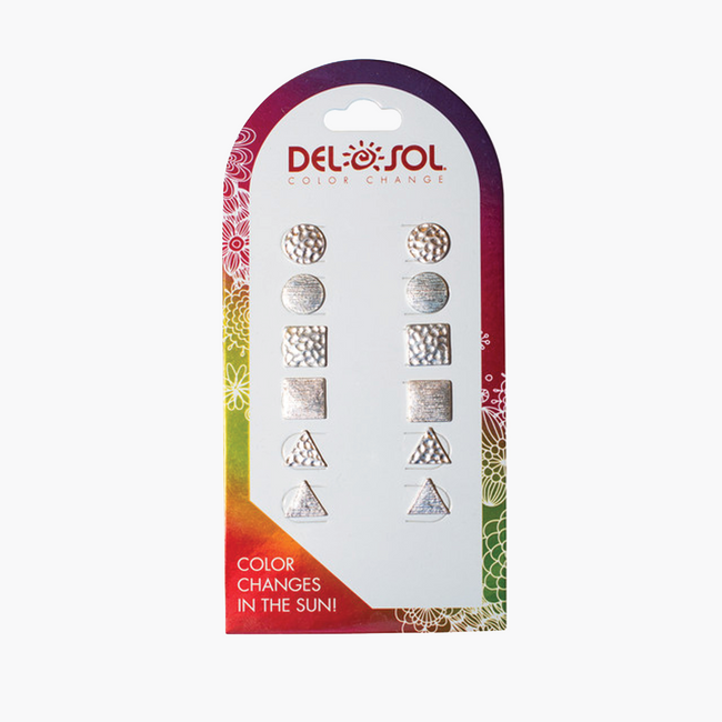 Del Sol Geometric Earrings - Color-Changing Accessories | Del Sol