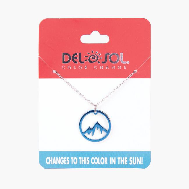 del sol Mountain Ring Pendant - Color-Changing Necklace | Del Sol