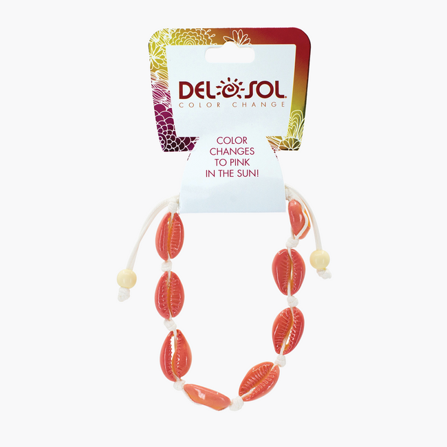 del sol Pink Cowrie Bracelet - Color-Changing Jewelry | Del Sol