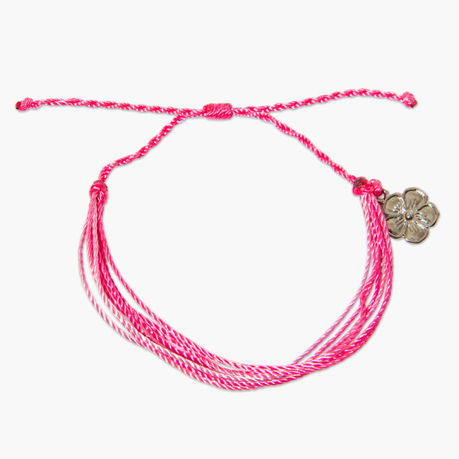 Del Sol Pink Flower Eco Bracelet - Color-Changing Jewelry | Del Sol