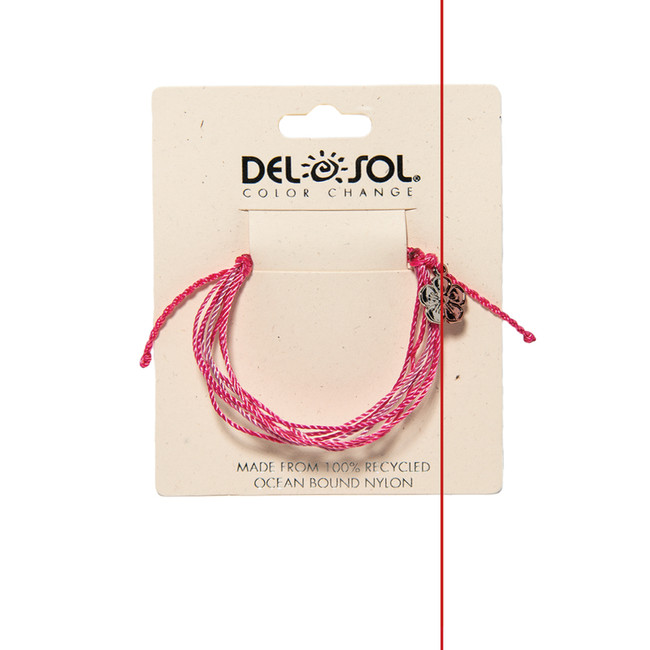 Del Sol Pink Flower Eco Bracelet - Color-Changing Jewelry | Del Sol