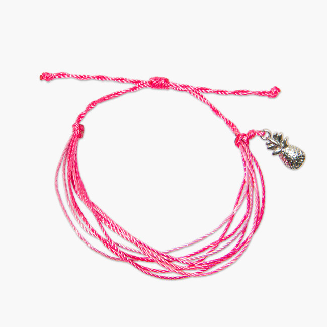 Del Sol Pink Pineapple Eco Bracelet - Color-Changing Jewelry | Del Sol