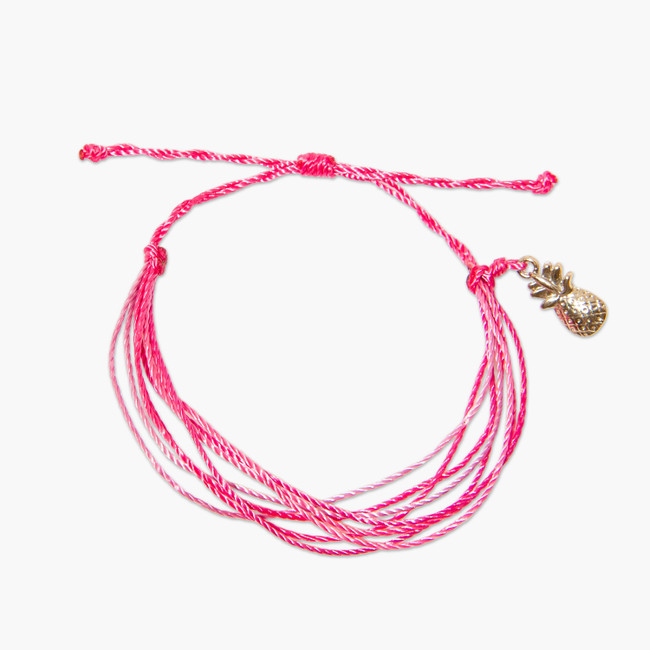 del sol Pink Pineapple Eco Bracelet - Color-Changing Jewelry | Del Sol