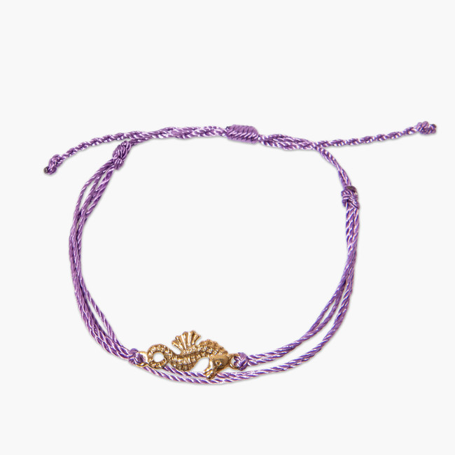 del sol Purple Sea Horse Eco Bracelet - Color-Changing Jewelry | Del Sol