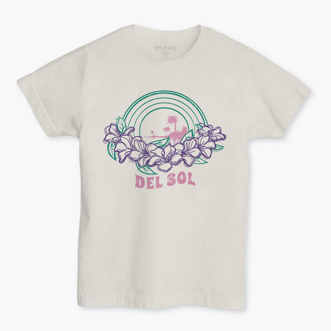 Del Sol Rainbow Lei - Girls Color-Changing T-Shirt | Del Sol