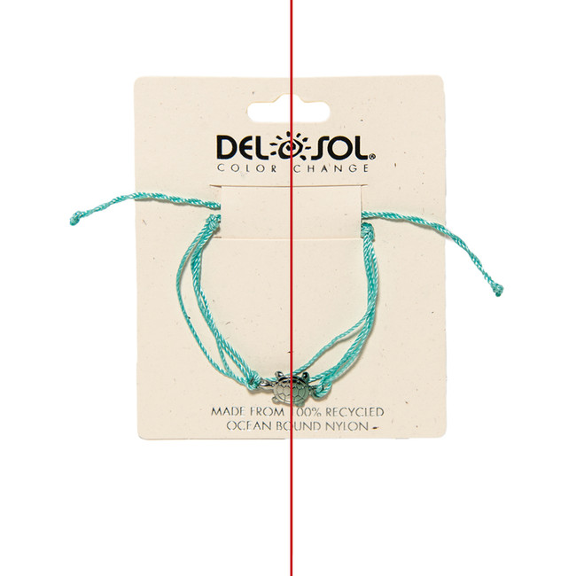 Del Sol Turquoise Turtle Eco Bracelet - Color-Changing Jewelry | Del Sol