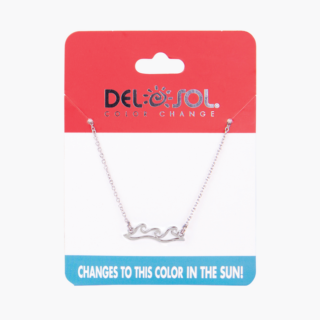 Del Sol Wave Bar Pendant - Color-Changing Necklace | Del Sol
