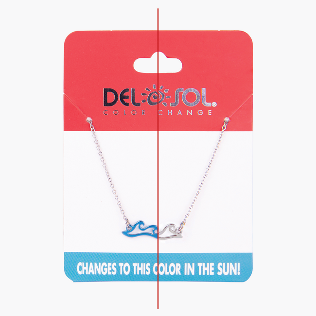 Del Sol Wave Bar Pendant - Color-Changing Necklace | Del Sol
