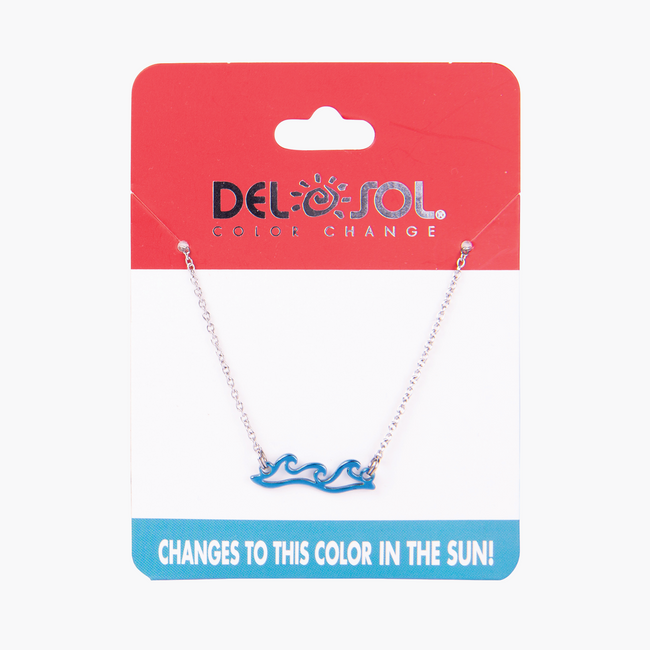 del sol Wave Bar Pendant - Color-Changing Necklace | Del Sol