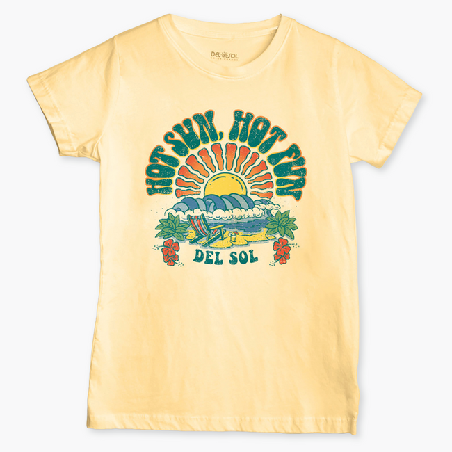 del sol Women's Hot Fun Tee - Color Changing Tees | Del Sol