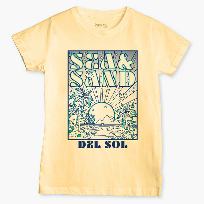Del Sol Women's Sea And Sand Tee - Color Changing Tees | Del Sol