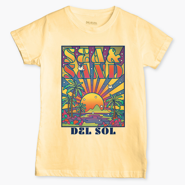 del sol Women's Sea and Sand Tee - Color Changing Tees | Del Sol