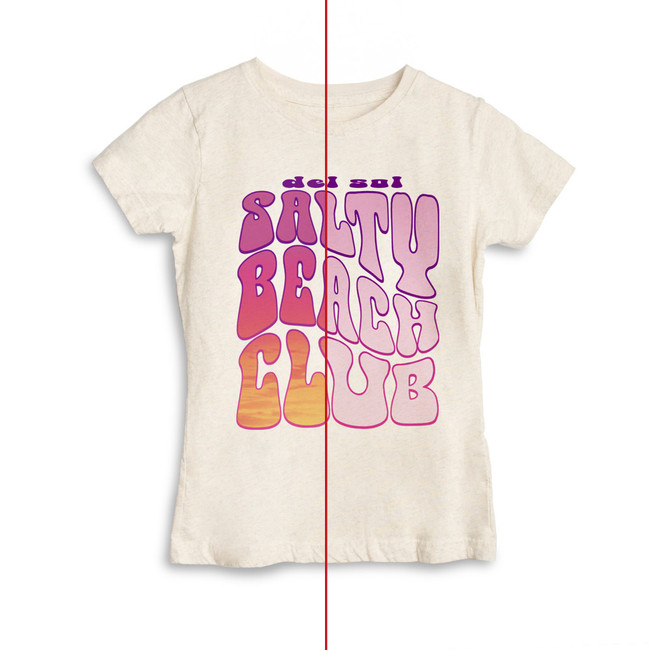 del Sol Womens Salty Beach Club - Color-Changing Womens T-Shirt | Del Sol