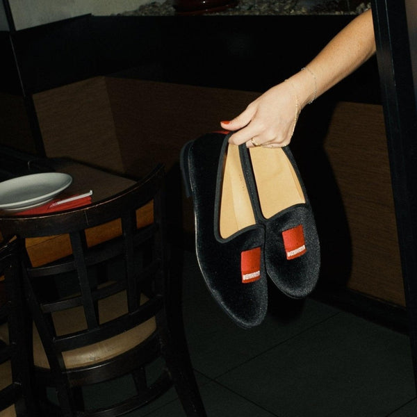 Del Toro Shoes Benihana X Del Toro Men's Hat Velvet Slipper II Black / Hat Embroidery