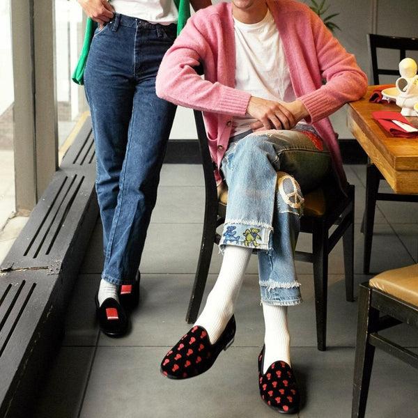 Del Toro Shoes Benihana X Del Toro Women's Hat Velvet Slipper II Black / Hat Embroidery