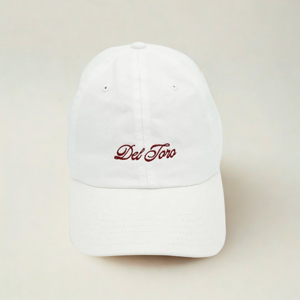 del toro shoes Loafer Logo Dad Hat - White White