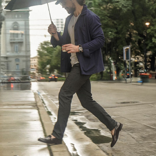 Del Toro Shoes Men's Loafer Jacket - Navy Navy