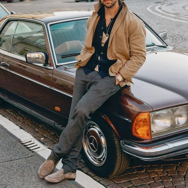 Del Toro Shoes Men's Loafer Jacket - Tobacco Tobacco