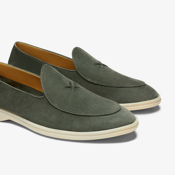 Del Toro Shoes Men's Pine Suede Viaggio Loafer