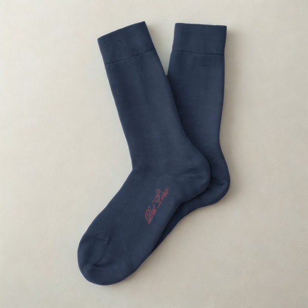 del toro shoes Navy Bamboo Dress Sock Navy Bamboo