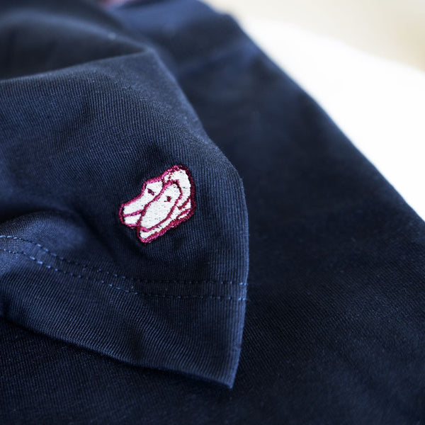 Del Toro Shoes Women's Retro Gym Tee - Navy Navy