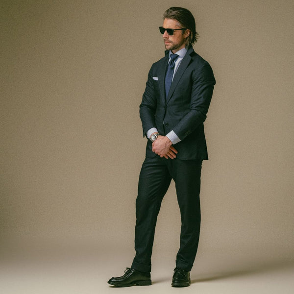 Del Toro Shoes Light Blue Cotton Pocket Square Light Blue Cotton