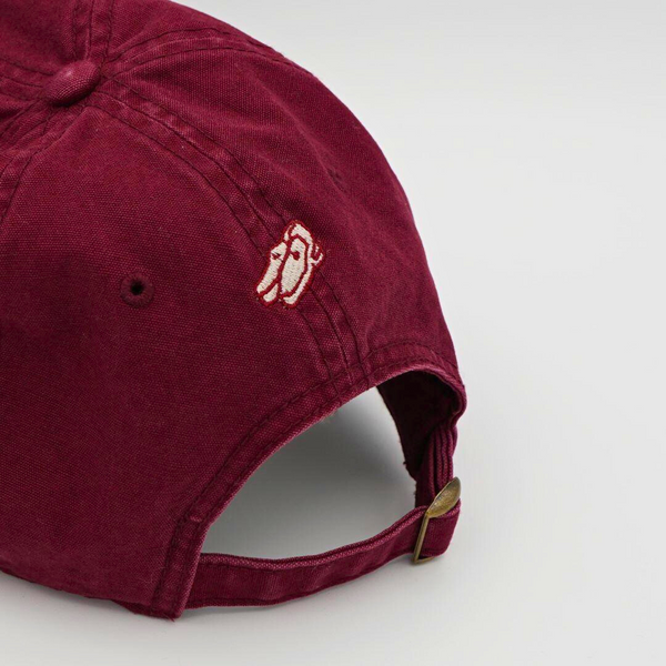 Del Toro Shoes Loafer Logo Dad Hat - Burgundy Burgundy
