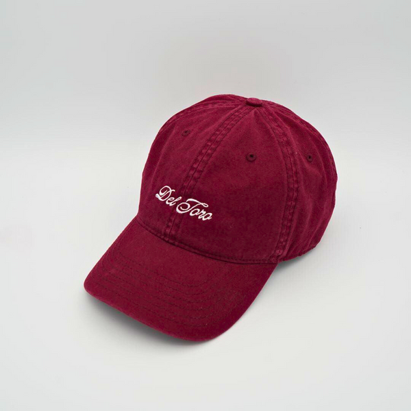 Del Toro Shoes Loafer Logo Dad Hat - Burgundy Burgundy