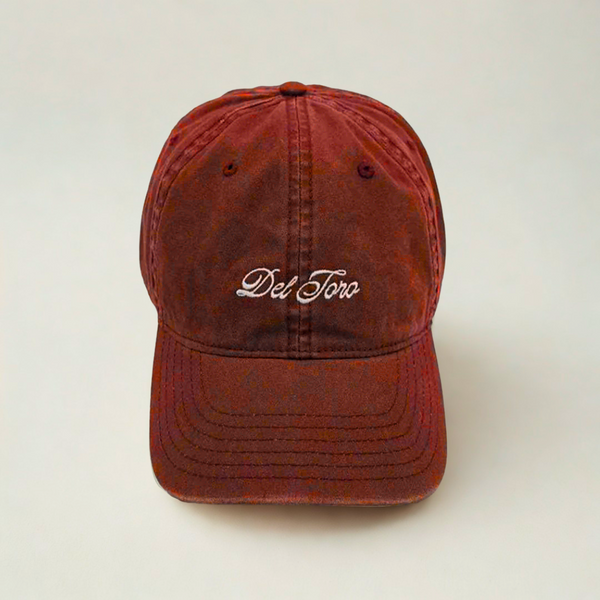 del toro shoes Loafer Logo Dad Hat - Burgundy Burgundy