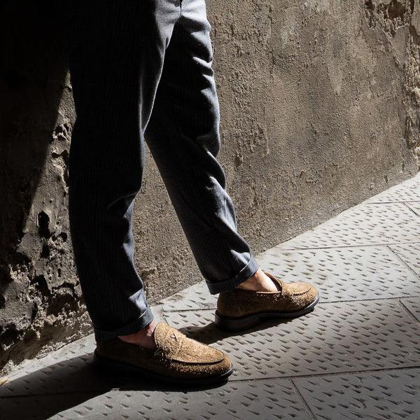 Del Toro Shoes Men's Antelope Textured Suede Lug Centesimo Antelope Textured Suede