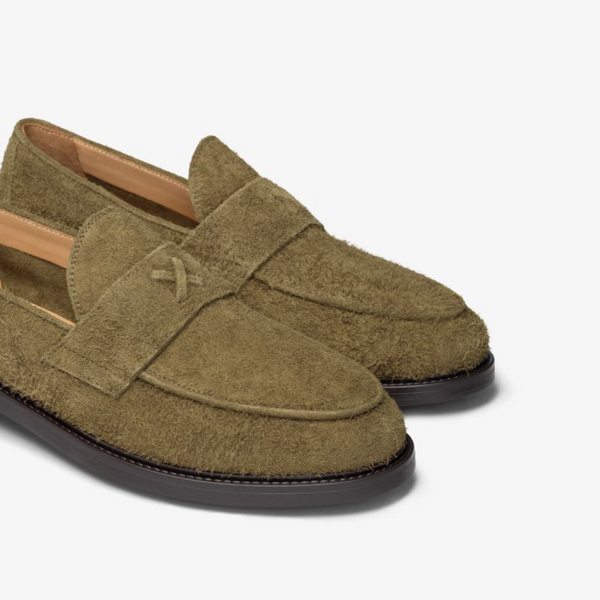 Del Toro Shoes Men's Antelope Textured Suede Lug Centesimo Antelope Textured Suede