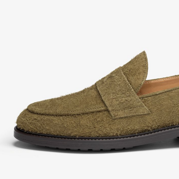 Del Toro Shoes Men's Antelope Textured Suede Lug Centesimo Antelope Textured Suede