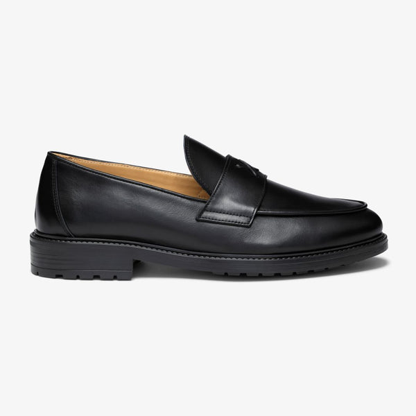 del toro shoes Men's Black Leather Lug Centesimo Black Leather