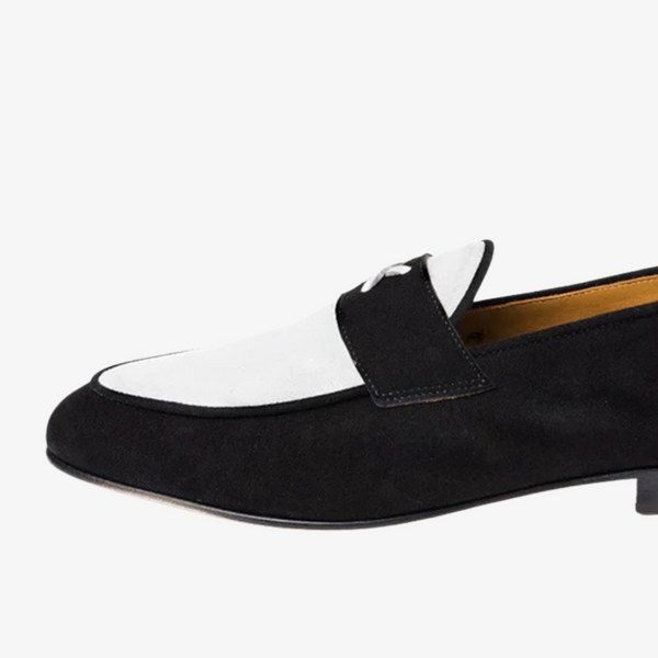 Del Toro Shoes Men's Black & White Suede Centesimo Black & White Suede