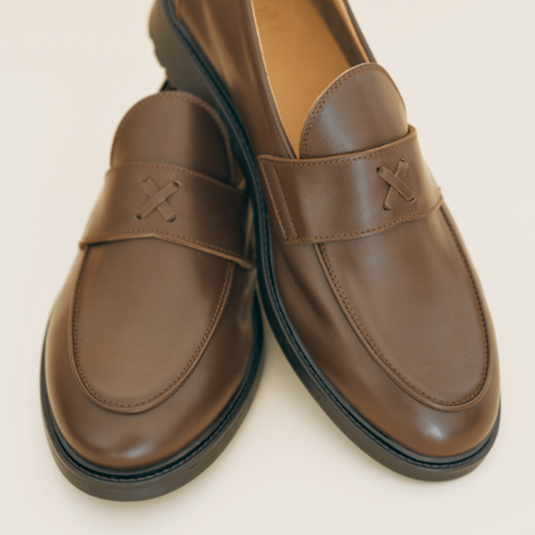 Del Toro Shoes Men's Brown Leather Lug Centesimo Brown Leather