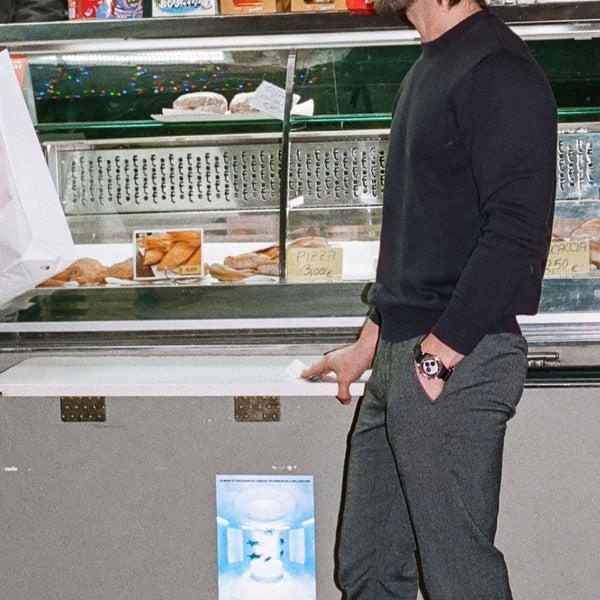 Del Toro Shoes Men's Classic Crewneck Sweater - Navy Navy