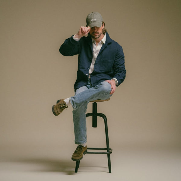 Del Toro Shoes Men's Jersey Knit Loafer Jacket - Navy Navy